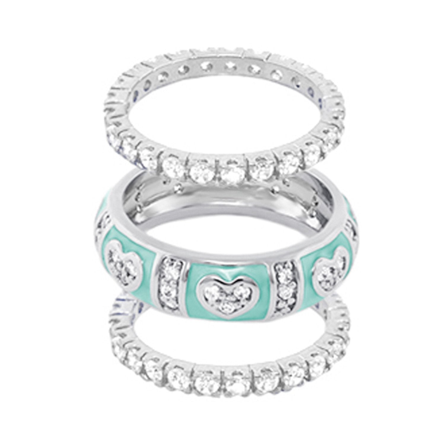 Pave Love Ring Set