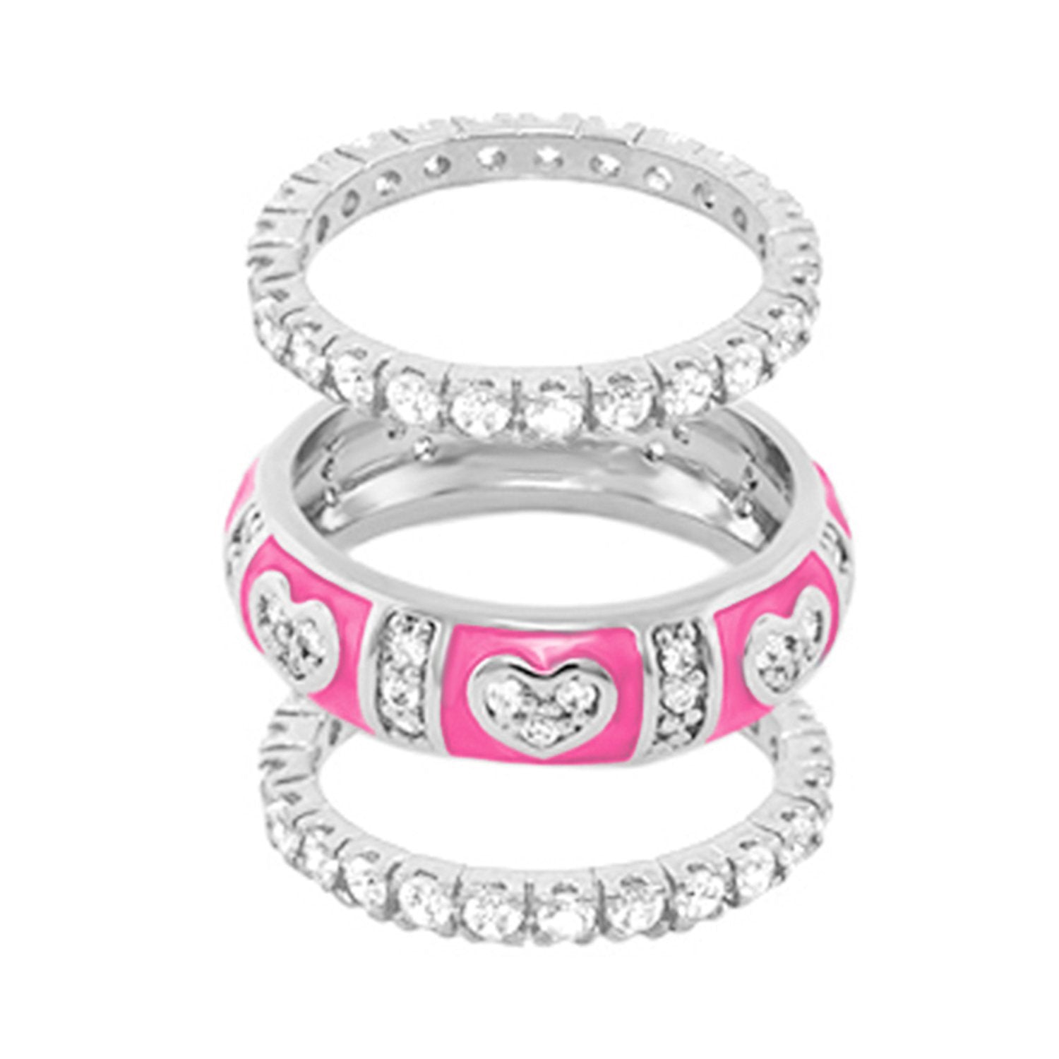 Pave Love Ring Set