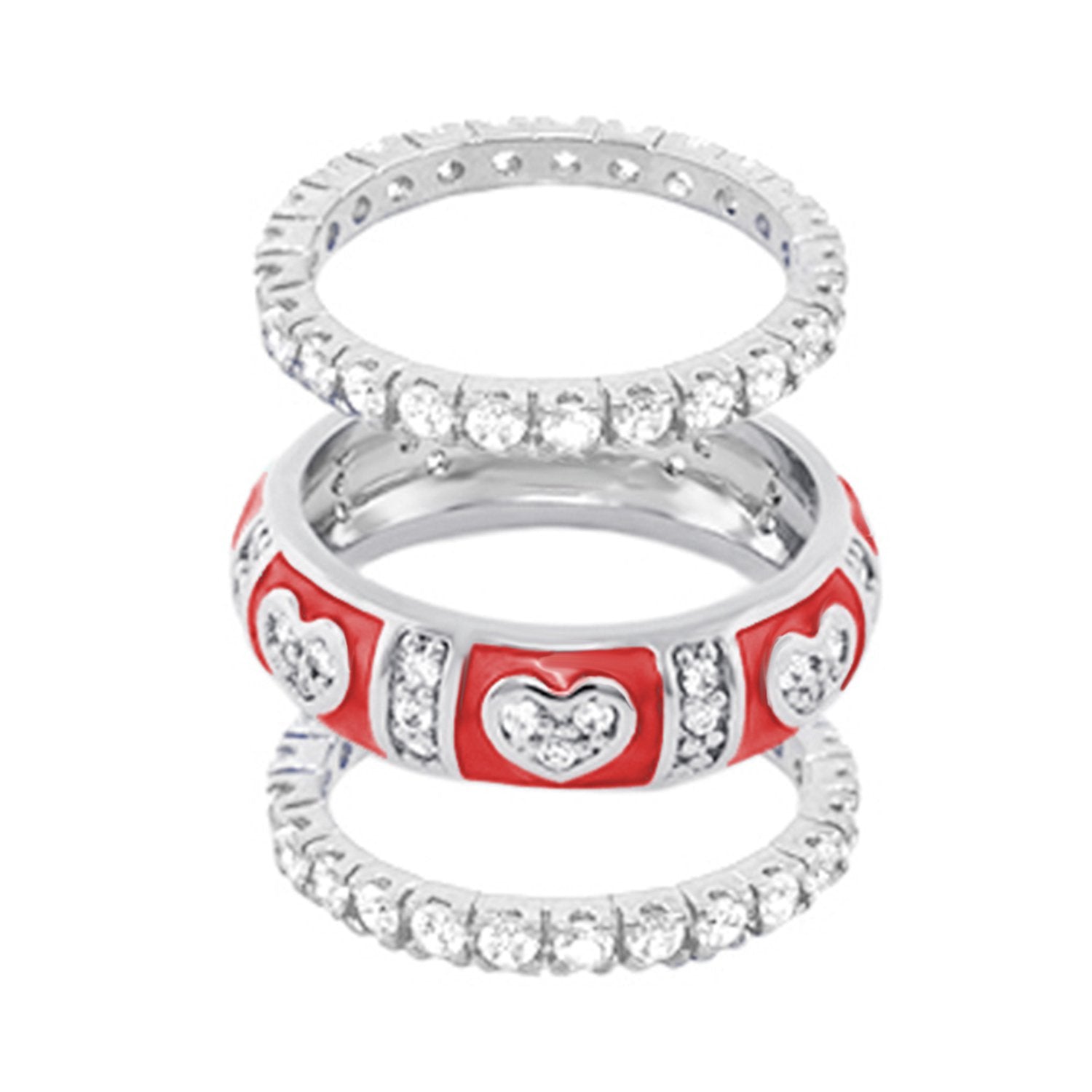 Pave Love Ring Set