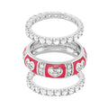 Pave Love Ring Set