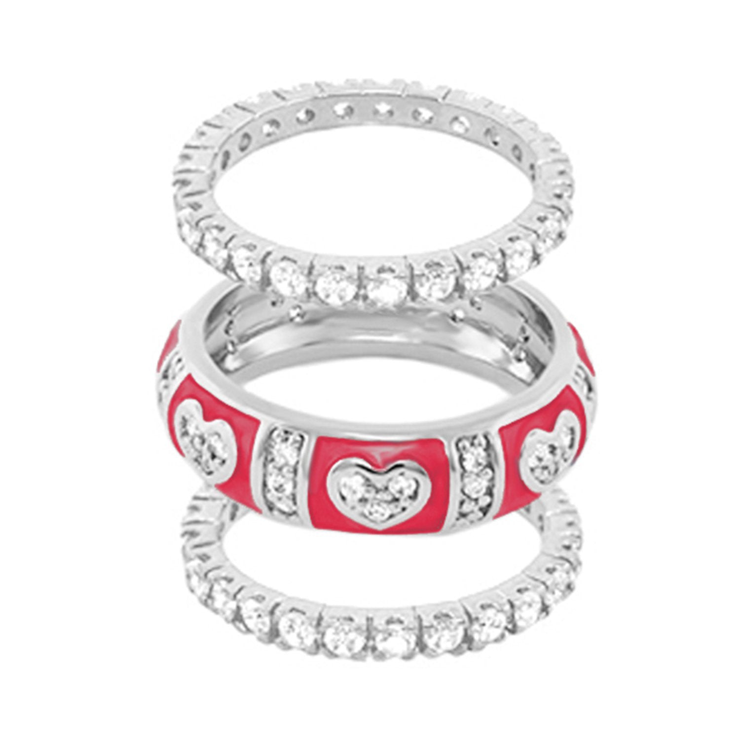 Pave Love Ring Set