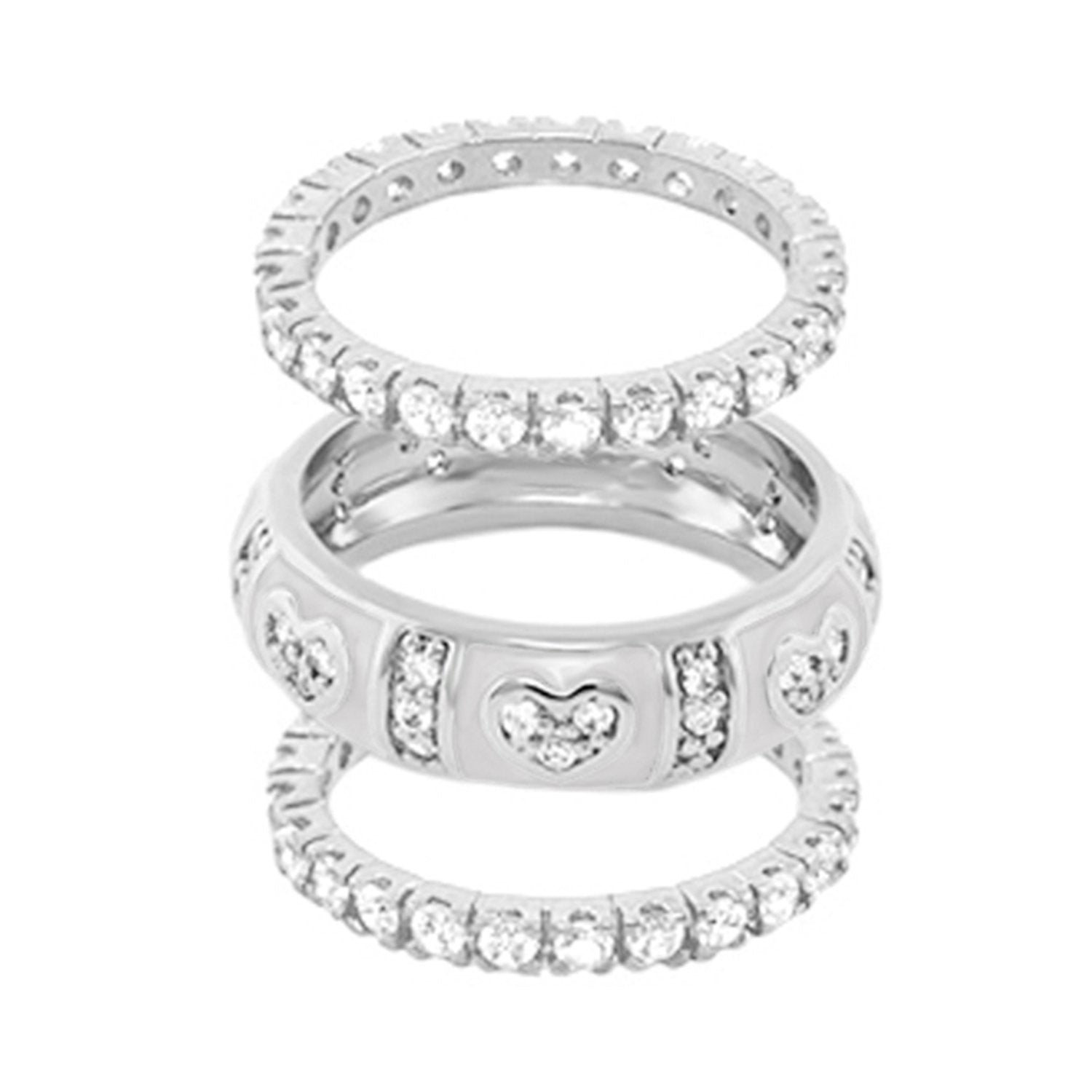 Pave Love Ring Set