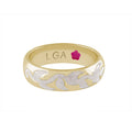 Daisy Swirl Band Ring