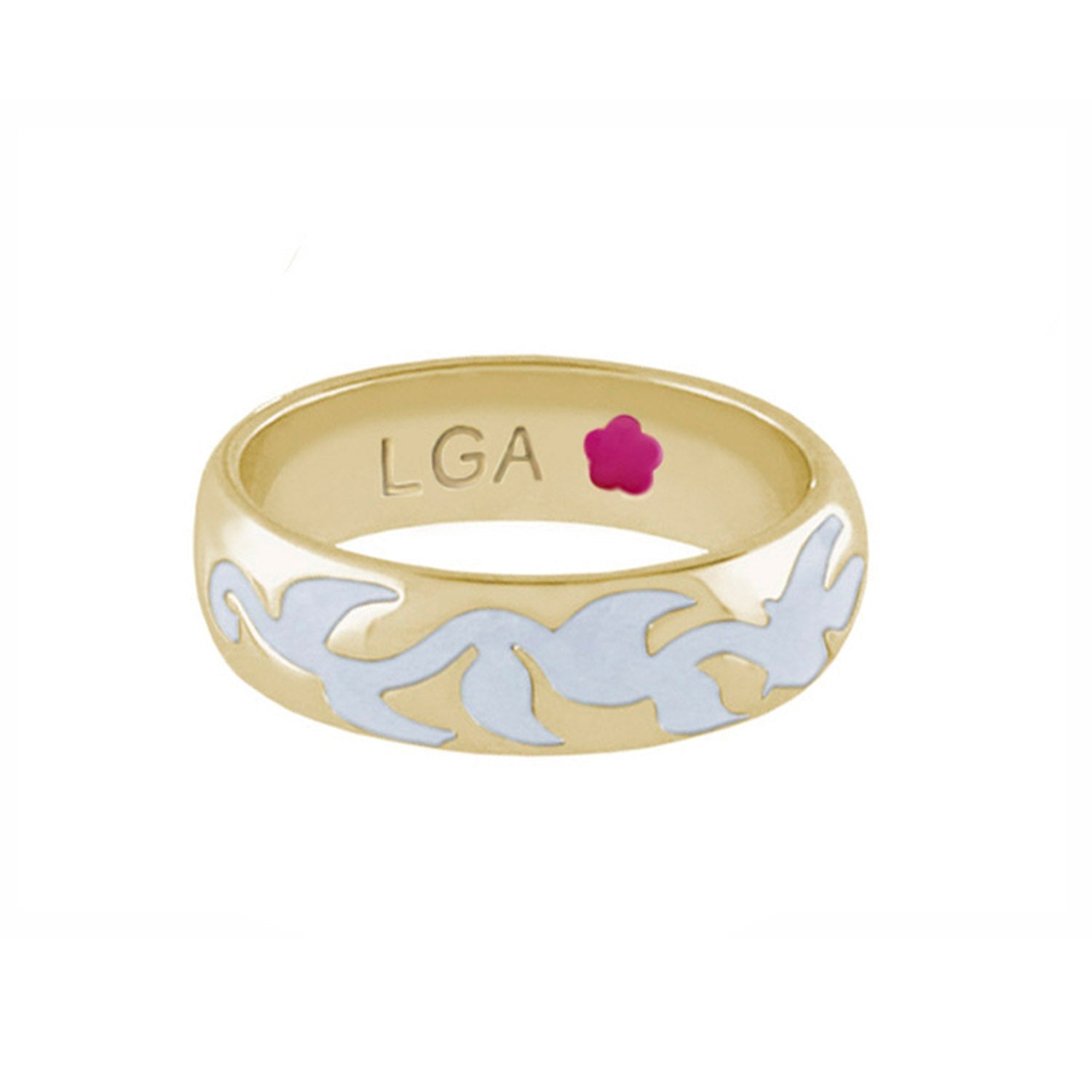 Daisy Swirl Band Ring