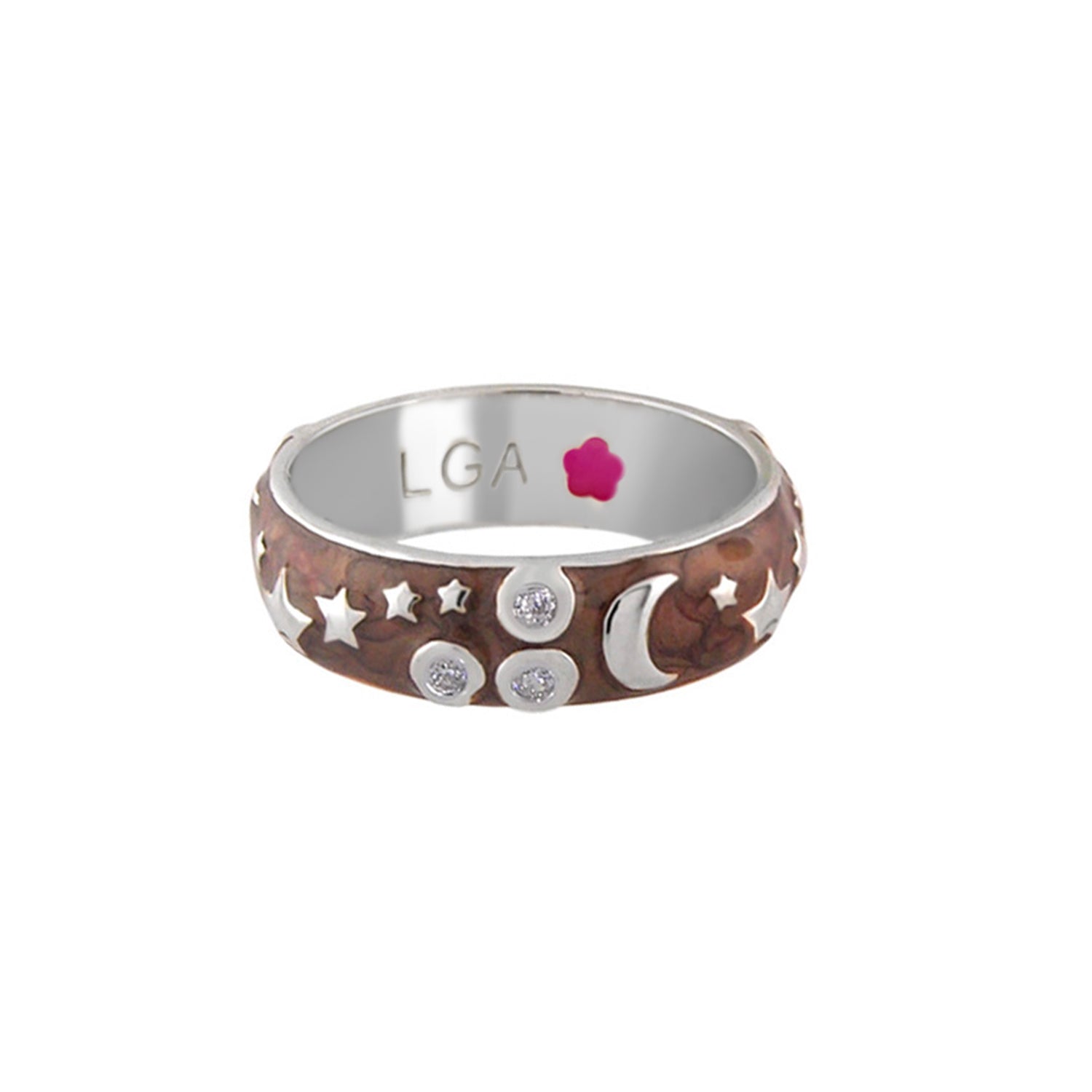 Stars Of Night Stackable Ring