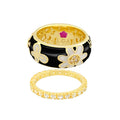 Butterfly Band Ring Set