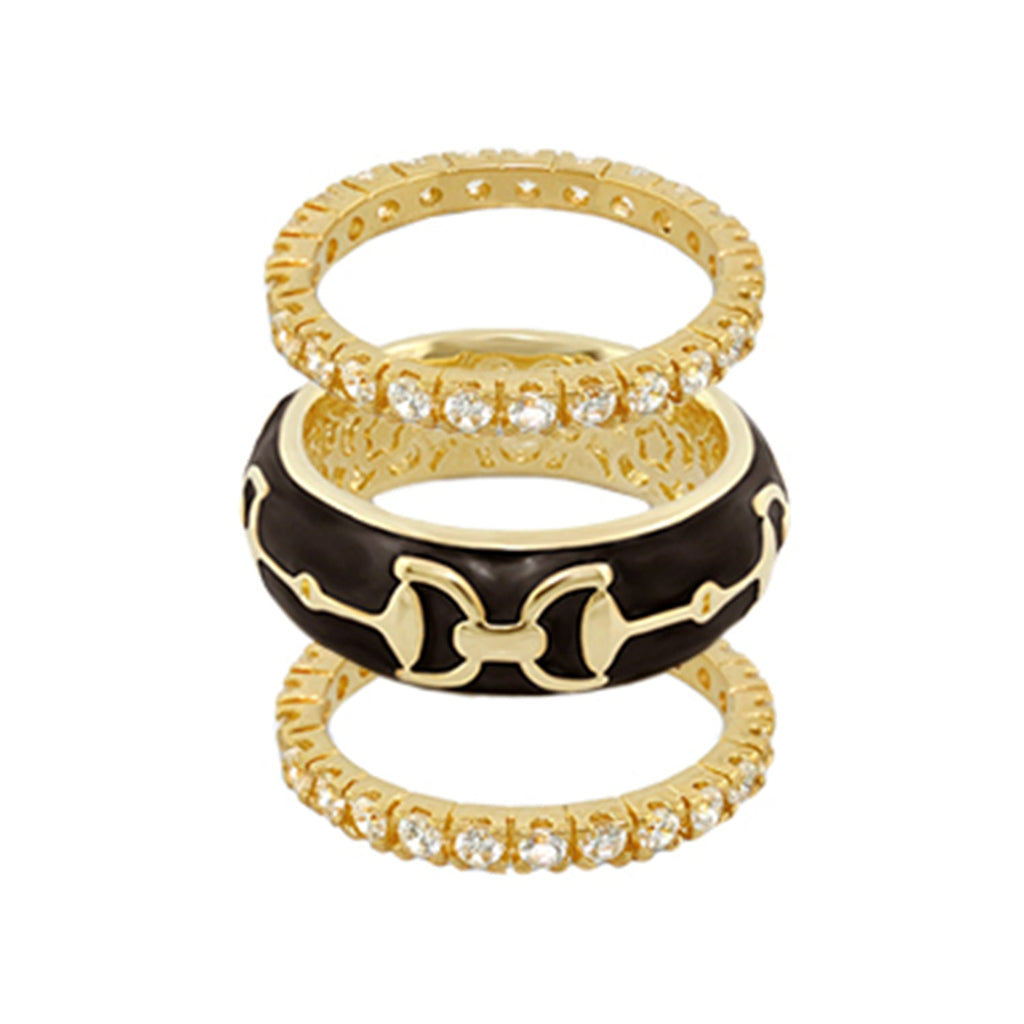 Equestrian Stirrup Ring Set