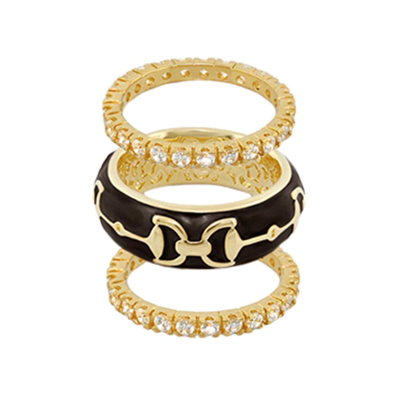 Equestrian Stirrup Ring Set