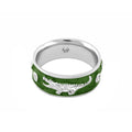 Animal Paradise Rhodium-Plated Alligator Band Ring