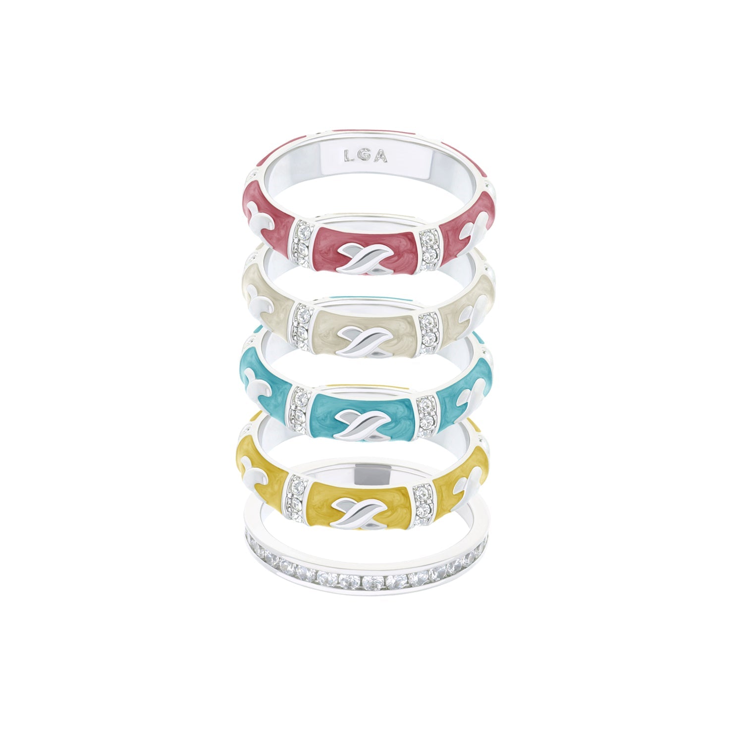 Elegant Hugs Ring Set