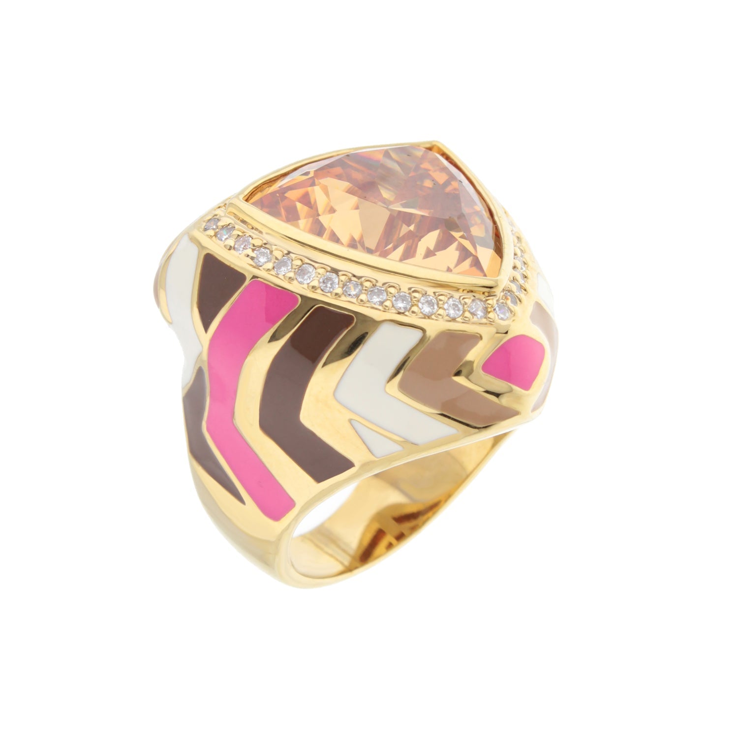 Modern Art Cocktail Ring