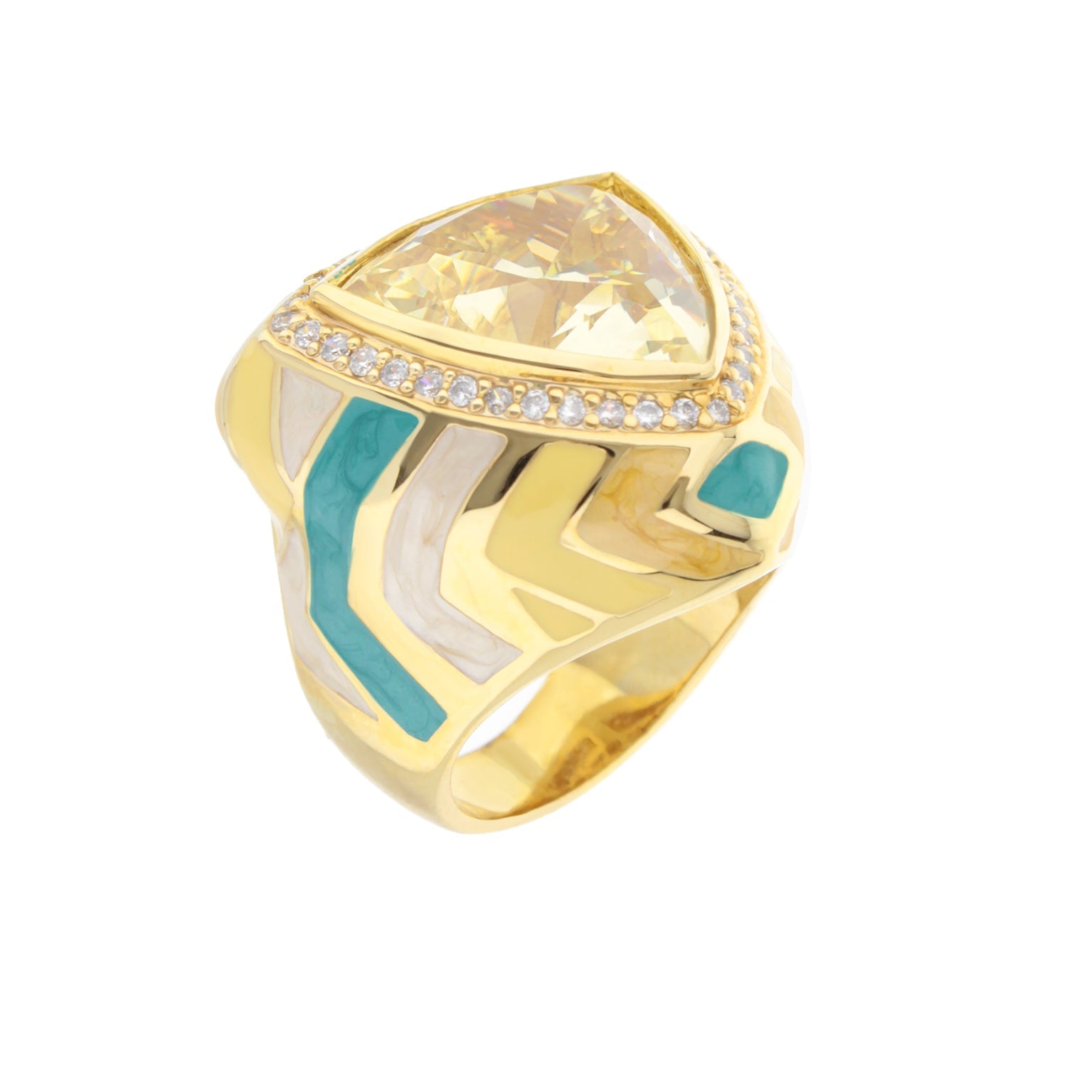 Modern Art Cocktail Ring