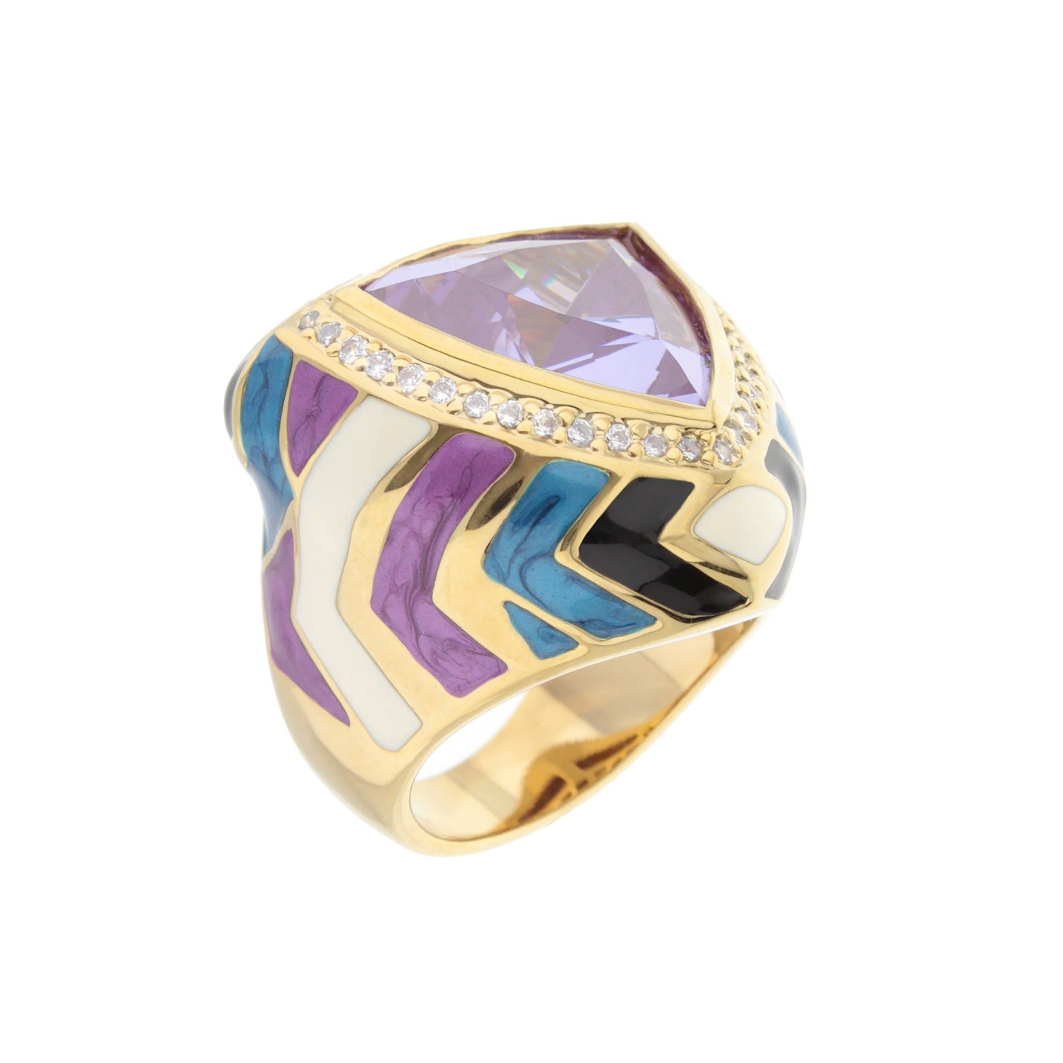 Modern Art Cocktail Ring
