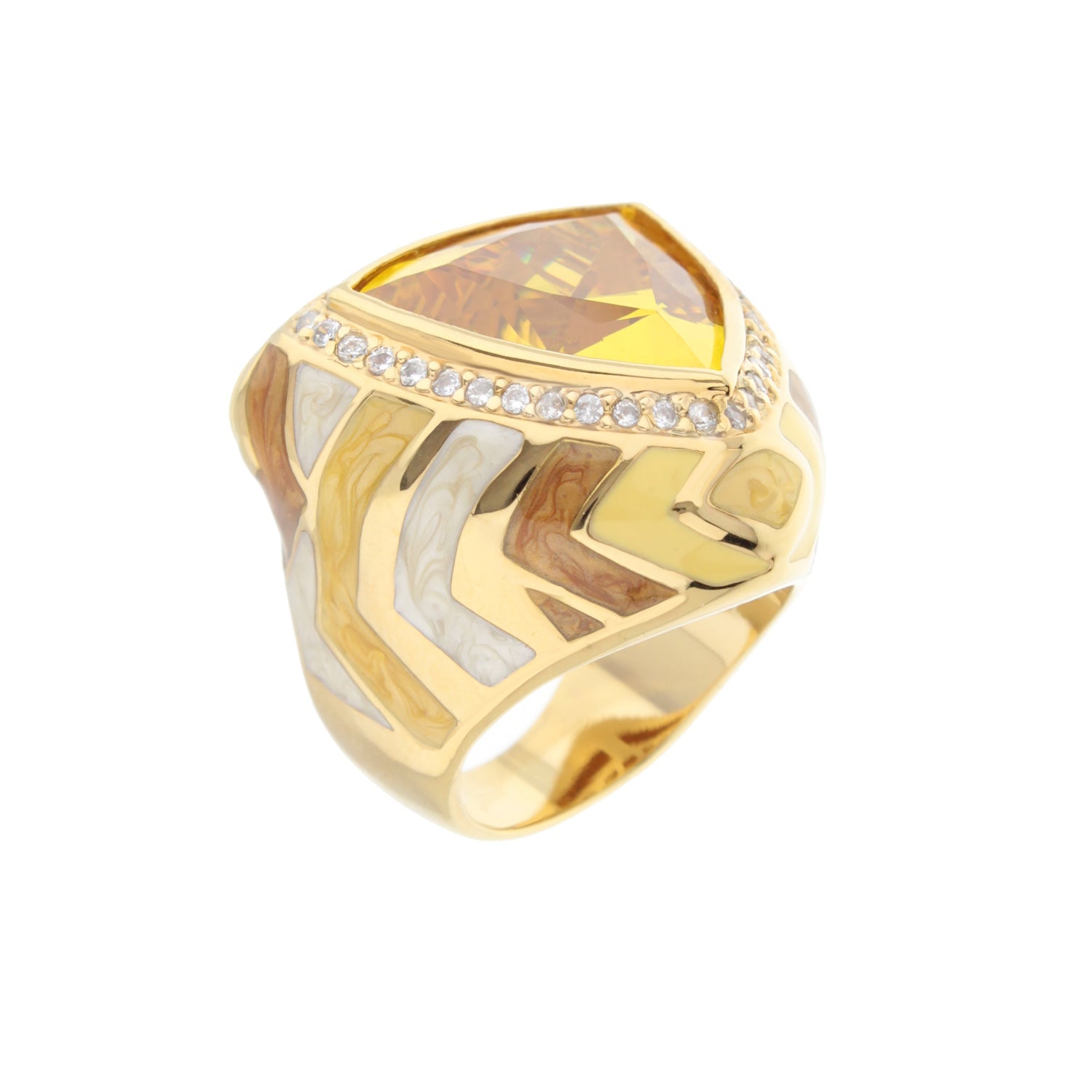 Modern Art Cocktail Ring