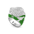 Peace and Dove Cocktail Ring