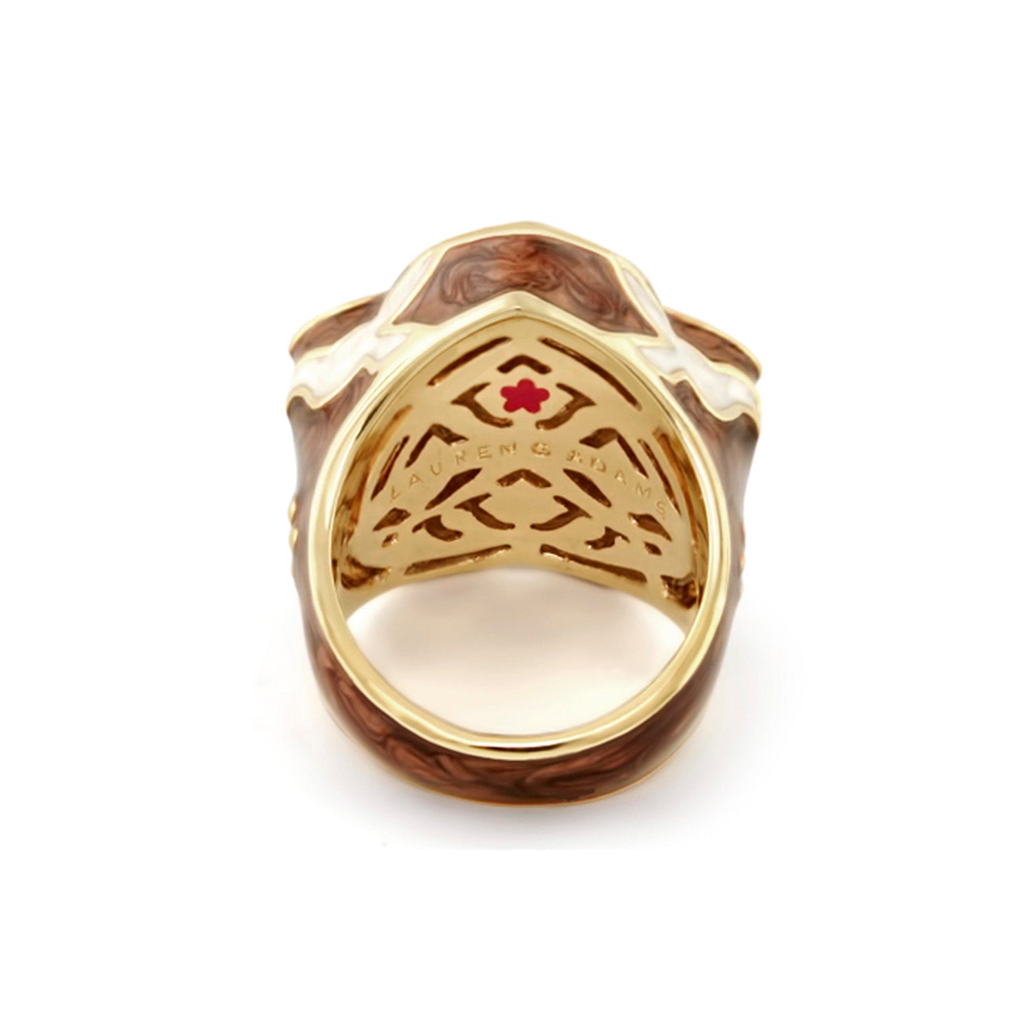 Peace and Dove Cocktail Ring