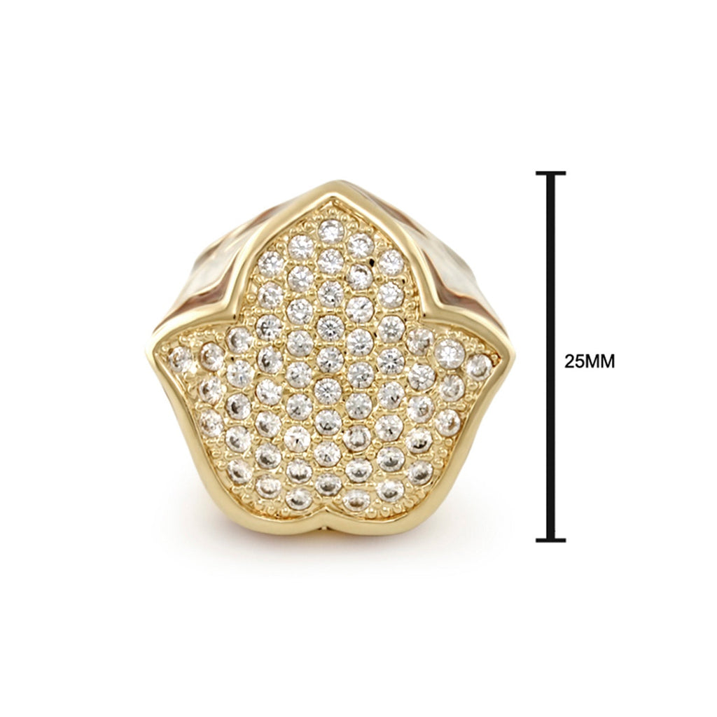 Peace and Dove Cocktail Ring
