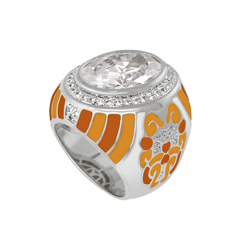 Psychedelic Swirls Cocktail Ring