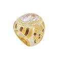 Psychedelic Swirls Cocktail Ring
