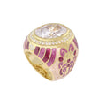 Psychedelic Swirls Cocktail Ring