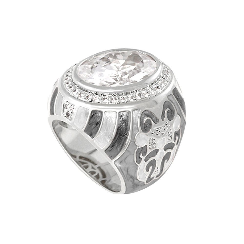 Psychedelic Swirls Cocktail Ring