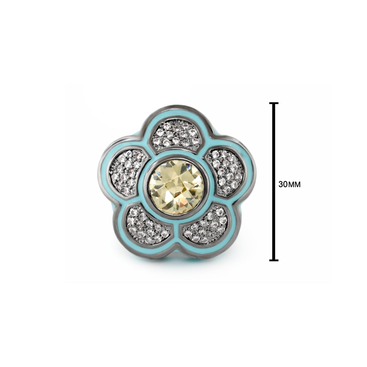 Daisy Swirl Cocktail Ring