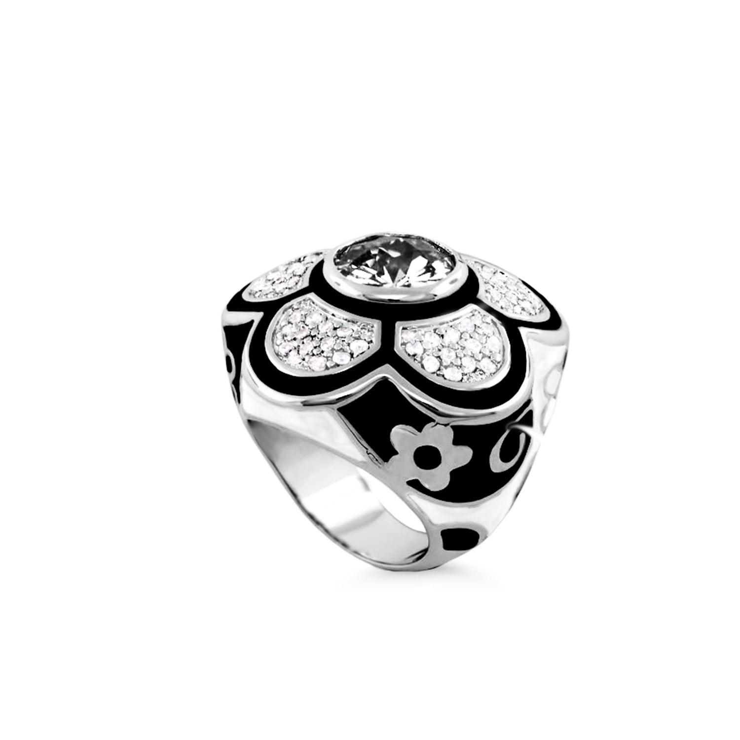 Daisy Swirl Cocktail Ring