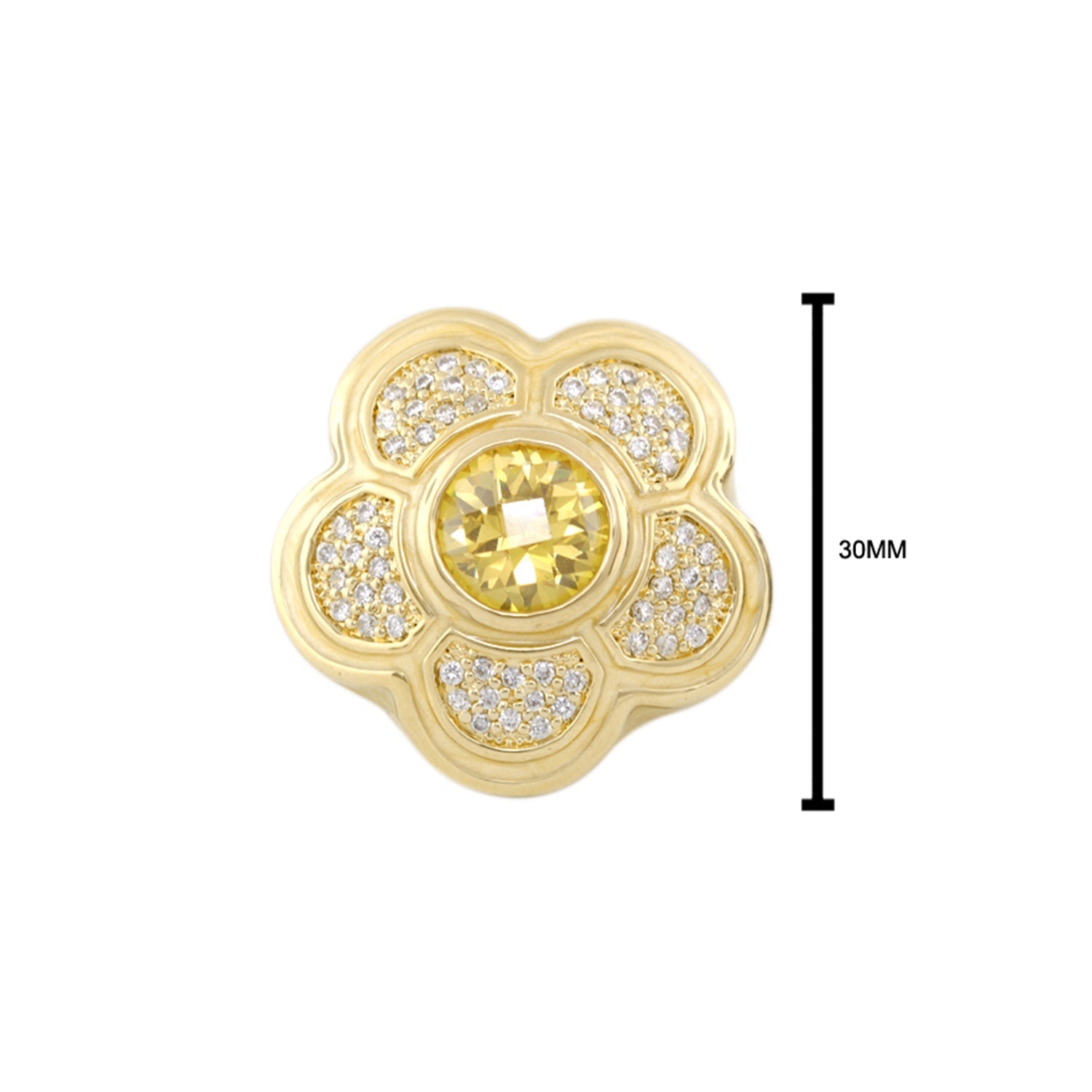 Daisy Swirl Cocktail Ring