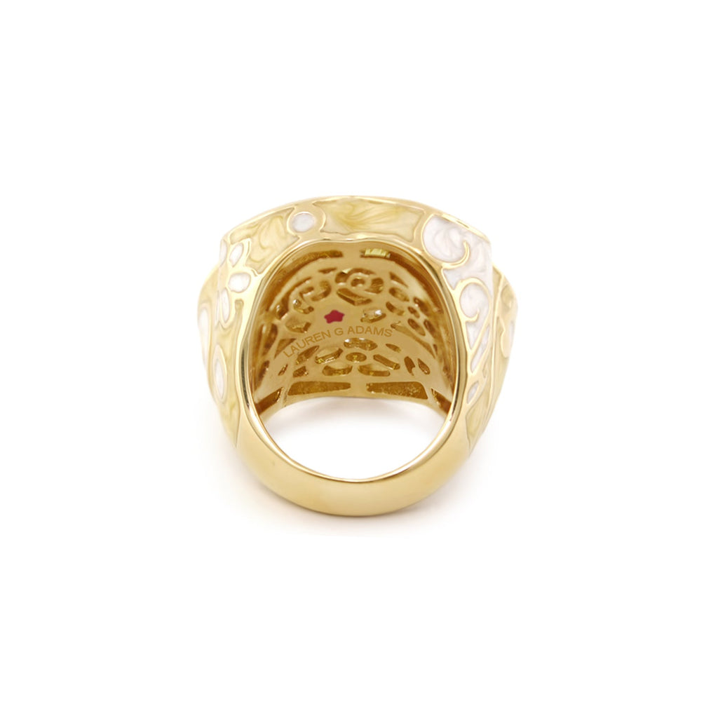 Daisy Swirl Cocktail Ring