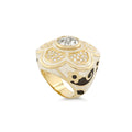 Daisy Swirl Cocktail Ring