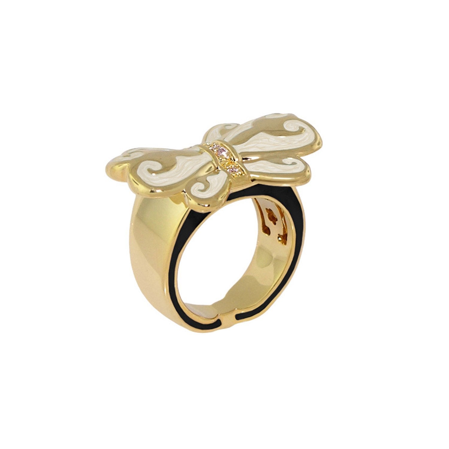Bows and Hearts Ring