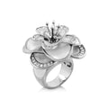 Butterfly World White Flower Ring