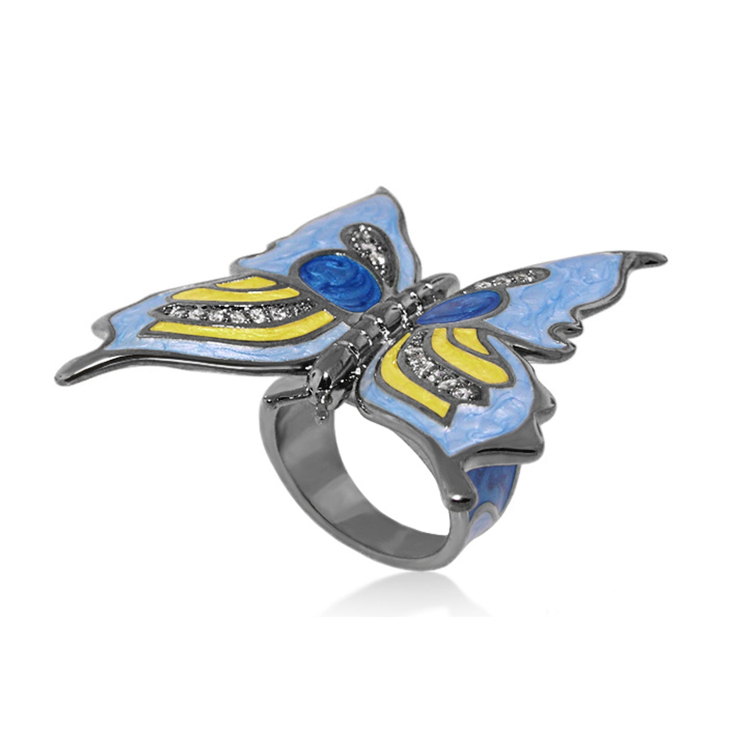 Butterfly World Blue Ring