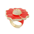 Poppy Love Cocktail Ring