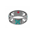 Floral Knight Band Ring
