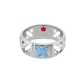 Floral Knight Band Ring