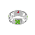 Floral Knight Band Ring