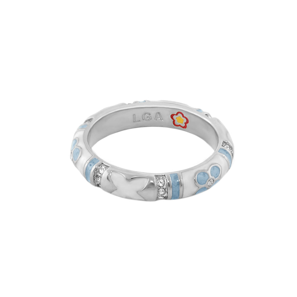 Floral Knight Stackable Ring