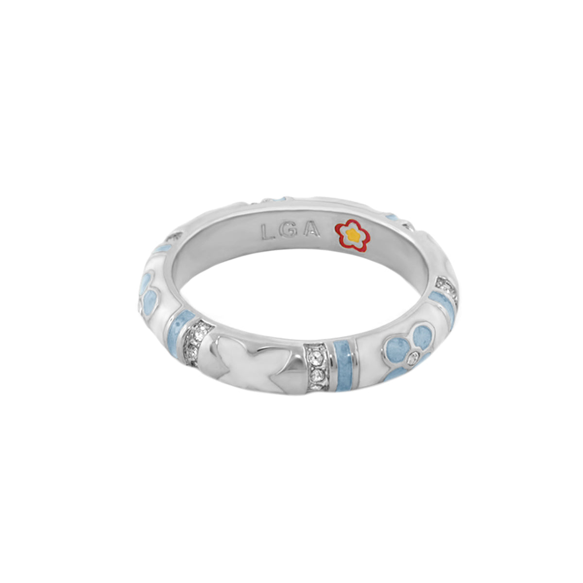 Floral Knight Stackable Ring