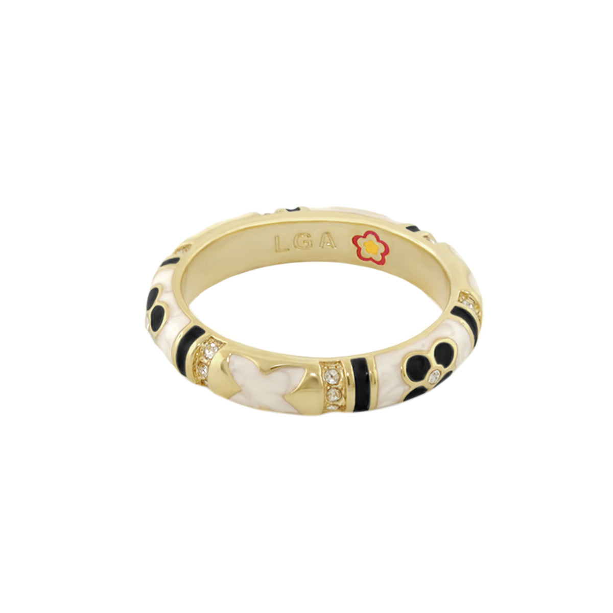 Floral Knight Stackable Ring