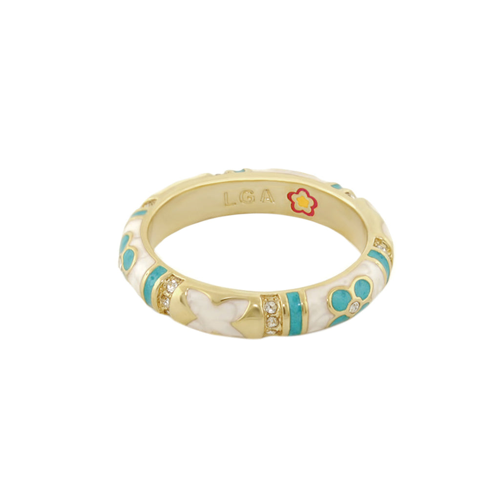 Floral Knight Stackable Ring