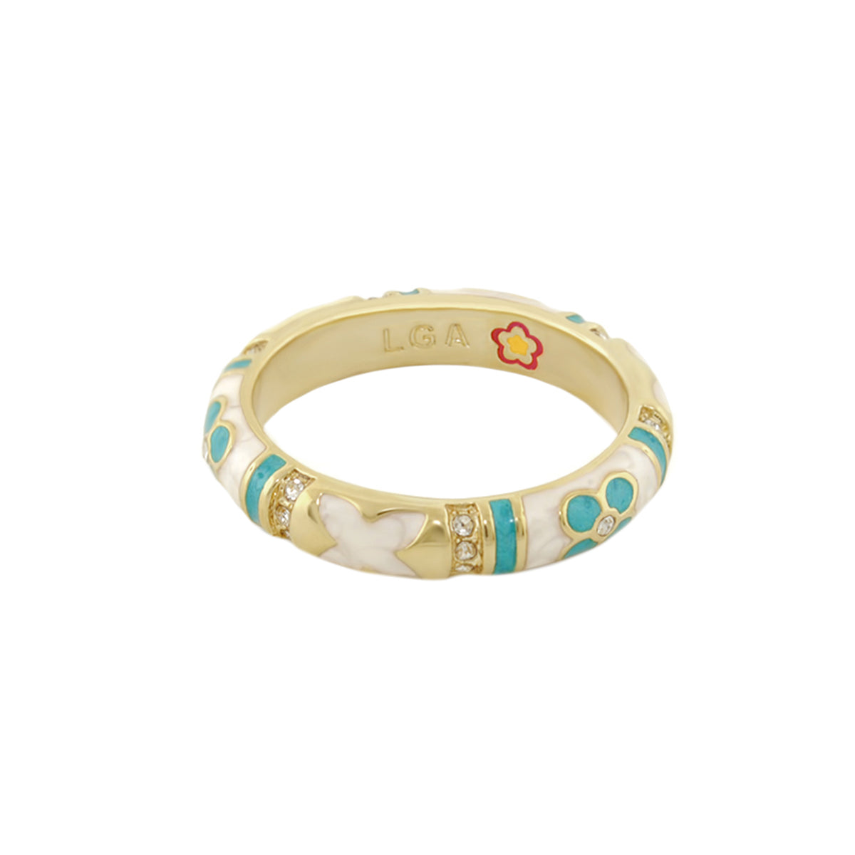Floral Knight Stackable Ring