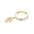 Lucky Hamsa Stackable Ring