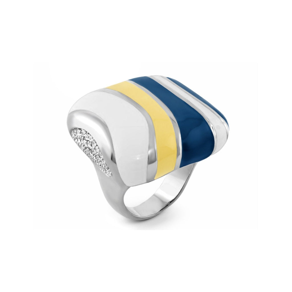 Stripes of Pave Cocktail Ring