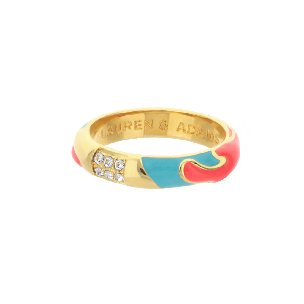 Pretty Little Things Coral Stackable Ring