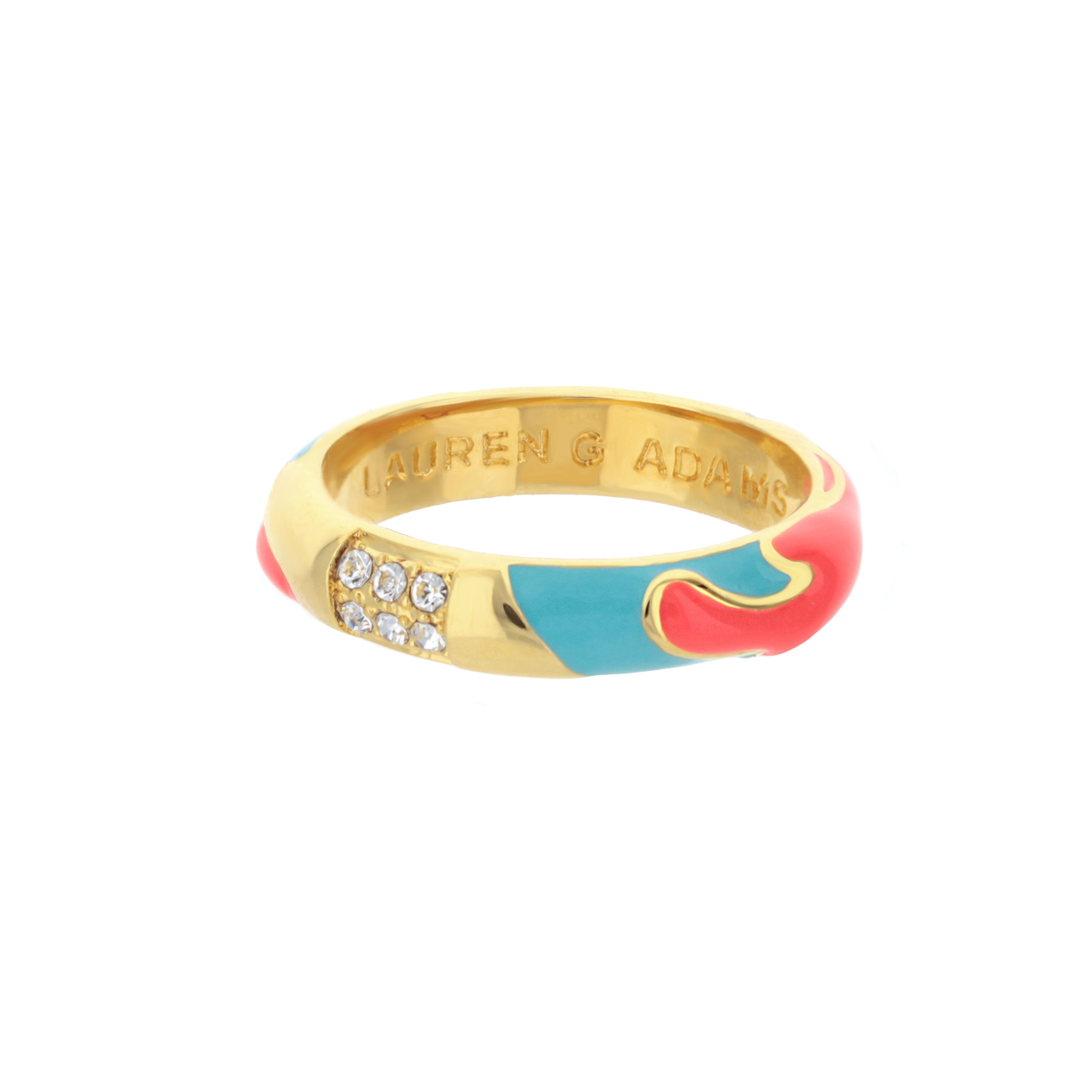 Pretty Little Things Coral Stackable Ring