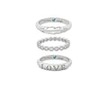 Sydney Leigh Feather & Love Rings Set of 3