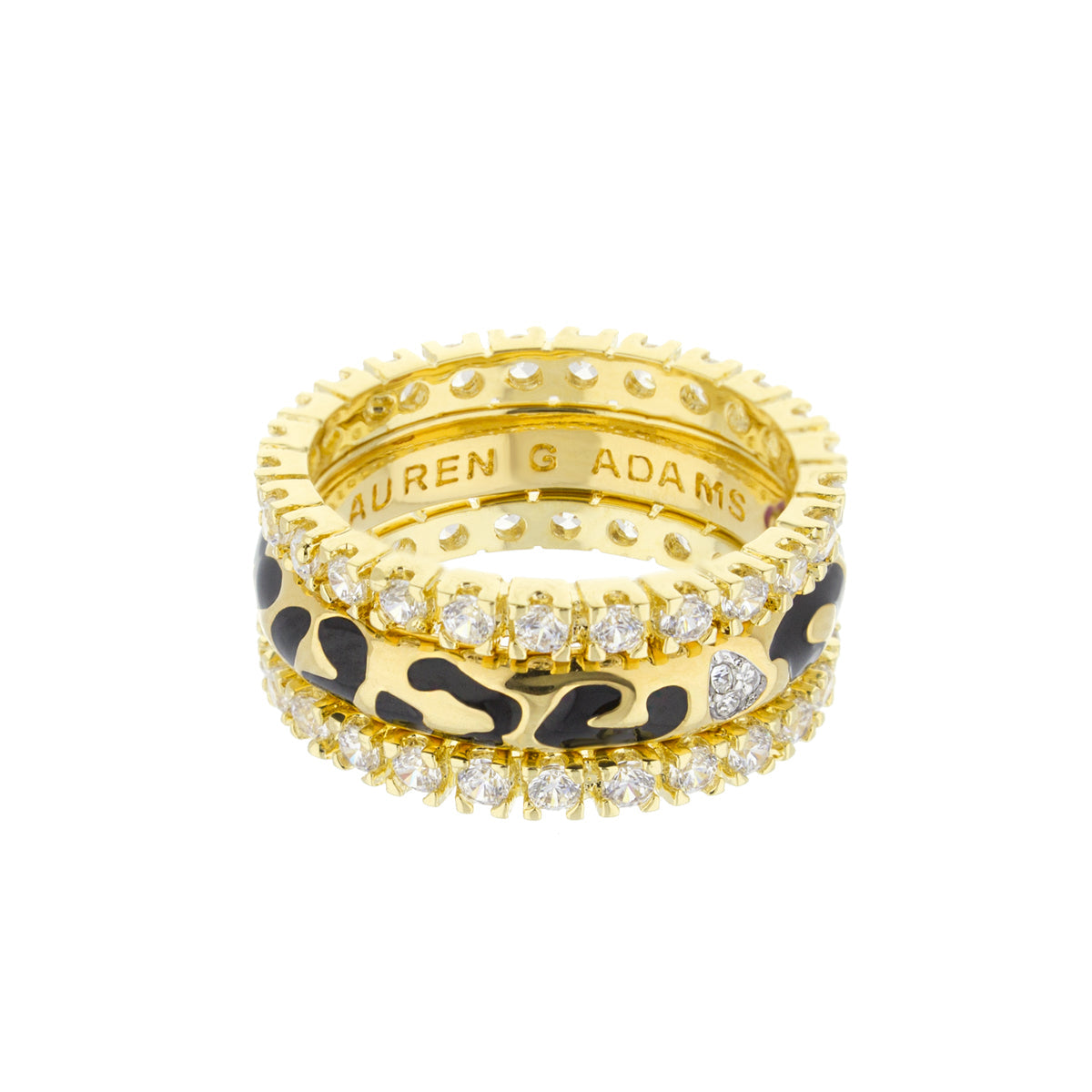 Sweet Leopard Ring Set