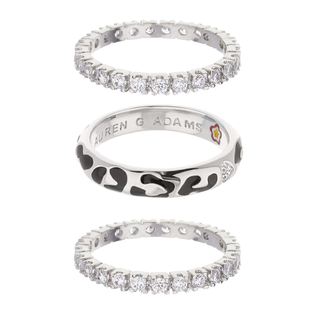 Sweet Leopard Ring Set