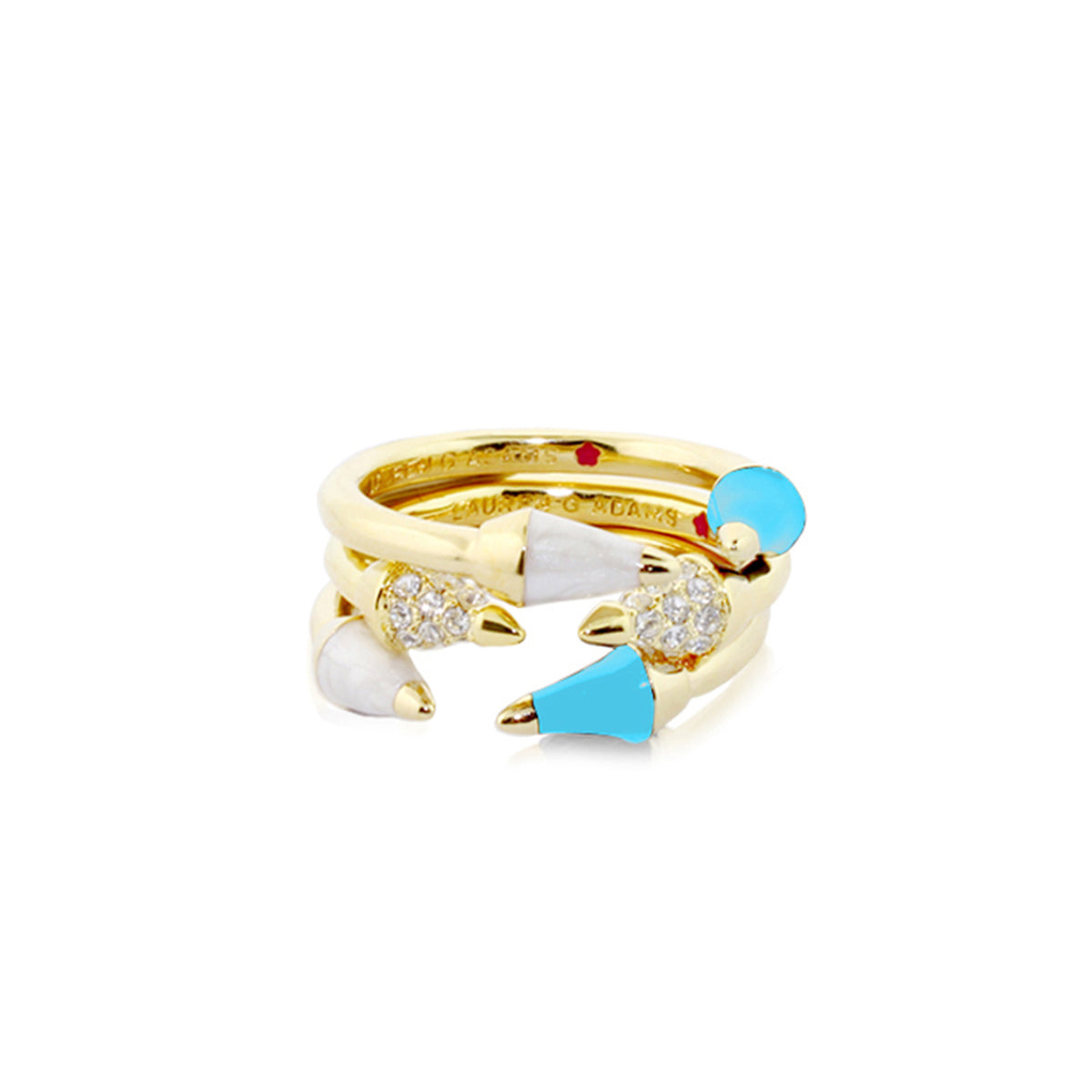 Material Girl Pave Band Set